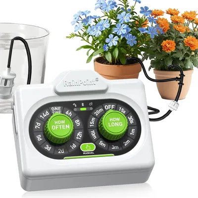 Image de Système d'arrosage automatique intérieur - 15 plantes - Kit d'irrigation goutte-à-goutte - Vacances - 2000 mAh