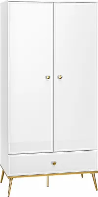 Image de Armoire à deux portes AIKE – largeur 92 cm, blanc