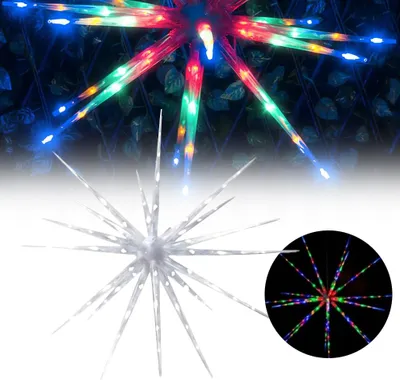Zdjęcie produktu dla Gwiazda świetlna led 3d dekoracja ogród wisząca duża boże narodzenie kolor