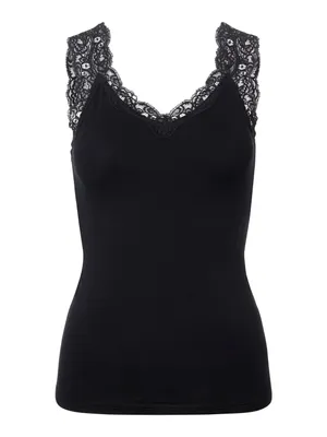 Zdjęcie produktu dla Damski podkoszulek PCBARBERA Tight Fit Tank Top 17106017 Czarny, M