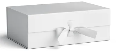 Immagine prodotto di Solidchoice - Scatola regalo magnetica, 32,3 x 20,3 x 11,5 cm, confezione regalo bianca