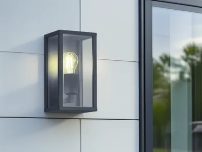Produktbild von TRIO-Leuchten Wandleuchte GARONNE BH 14x26 cm grau Wandlampe