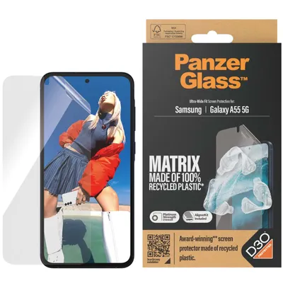 Immagine prodotto di Pellicola Panzerglass Matrix Ultra-Wide Fit con posizionatore per Samsung Galaxy A55 5G