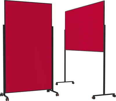 Immagine prodotto di Magnetoplan 1181206 Lavagna di presentazione VarioPin rosso 180 x 100 cm, cornice nera