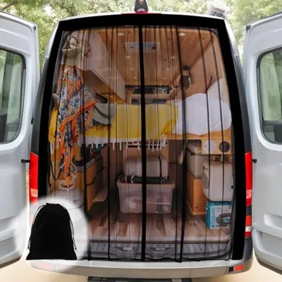 Produktbild von PromoHome® Universelles Magnetisches Fliegennetz für Auto – 155 x 150 cm, Moskitonetz für Seitentür/Kofferraum, Insektenschutz Wohnmobil