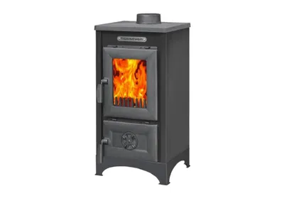 Obrázek produktu pro Hosseven, krbová kamna na TP 9008 mini černá, 7,09 kW,  průměr 130 mm