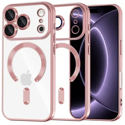 Produktbild von Techsuit – , kristallartige MagSafe-Hülle für iPhone 18 Pro / iPhone 17 Pro – Rosa