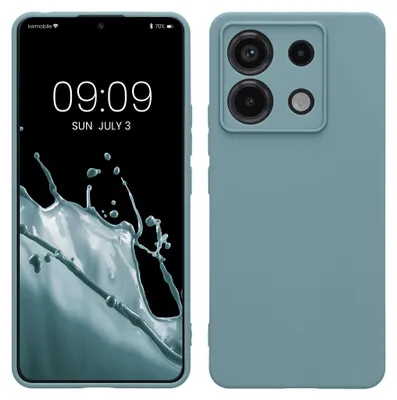 Produktbild von kwmobile Handyhülle für Xiaomi Redmi Note 13 Pro 5G / Poco X6 5G Hülle - weiches Handy Silikon Case - Schutzhülle Cover - Antique Stone