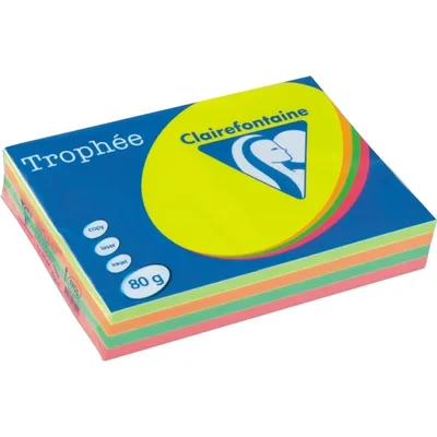 Produktbild von Clairefontaine 1705SC, Universal, A4 (210x297 mm), 80 g/m², Mehrfarbig, 210 mm, 297 mm