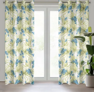 Obrázek produktu pro Eurofirany 389842, Sheer, Bílá, Vzorovaný, Polyester, Průchodka, 75 g/m²