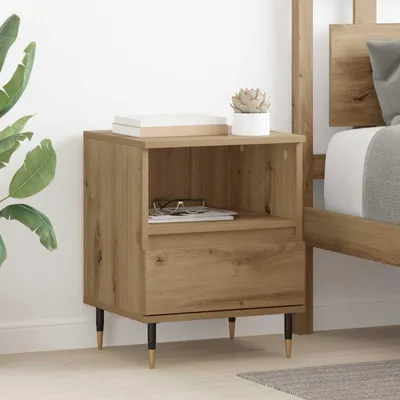 Produktbild von vidaXL Nachttisch Artisan-Eiche 40 x 35 x 50 cm Holzwerkstoff