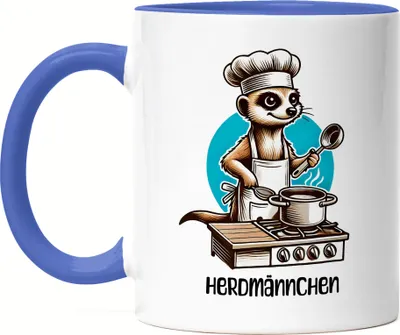 Produktbild von Herdmännchen Tasse blau Koch Hobbykoch Chefkoch Küche Kochen Grillen
