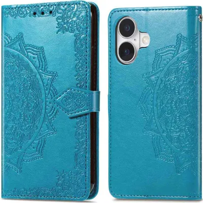 Zdjęcie produktu dla imoshion Mandala Bookcase dla Apple iPhone 17 - turkusowy