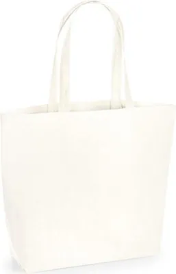 Produktbild von Westford Mill W285 | Organic Natural Dyed Maxi Bag for Life 34x39x13,5 cm - Farbe: Sea Salt - Größe: 34 x 39 x 13,5 cm