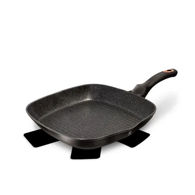 Produktbild von Berlinger Haus BH/1636N, Quadratisch, Grillpfanne, Schwarz, Aluminium, 2,1 l, Gas, Halogen, Induktion