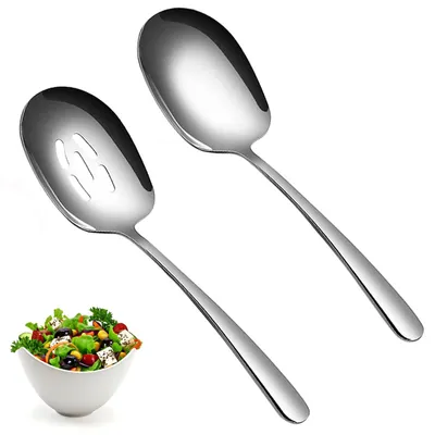 Servierlöffel-Set, 2 Stück, Edelstahl, 25 cm, spülmaschinenfest