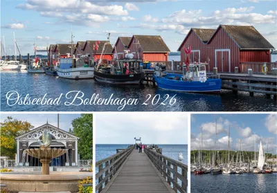 Image de raxxa Premium calendrier mensuel Ostseebad Boltenhagen 2026 horizontal DIN-A4