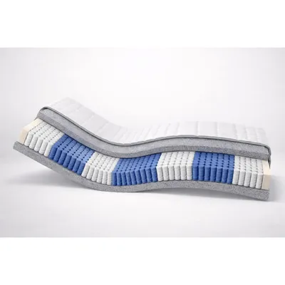 Produktbild von Refurned Silber Taschenfederkern Matratze – 1000 Federn, 7-Zonen, 23 cm, 90x200 cm, (H2)