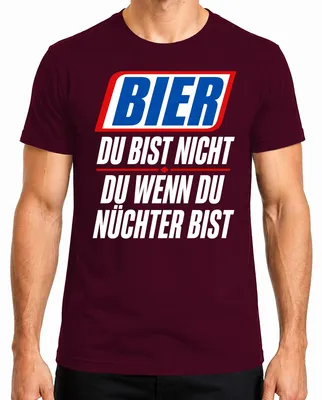 Obrázok produktu pre Tričko s nápisom "Nie si to ty, keď si triezvy," sarkastické, pánske, bordové, veľkosť XL