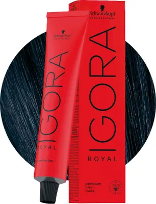 Produktbild von Schwarzkopf Igora Royal 1-1 Cendré Schwarz 60ml- Permanente Färbung