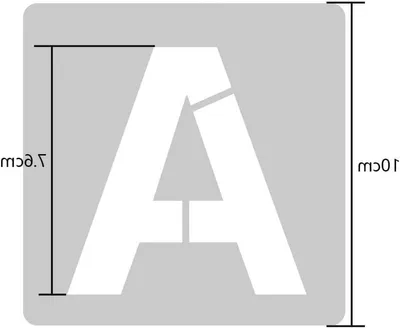 Wiederverwendbare Buchstaben Schablonen Set mit 36 Stück - Alphabet und Zahlen Schablonen für DIY Scrapbooking und Malen auf