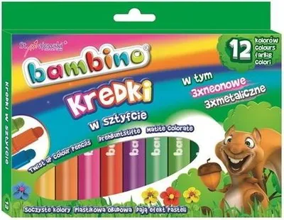 Immagine prodotto di Pastelli a bastoncino Bambino 12 colori