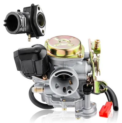 Imagen del producto de Carburador de 18 mm con conexión de admisión para scooters RS 400/RS 450/RS 460/GY6 50cc/GY6 60cc