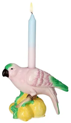 Produktbild von Gift Company Kerzenleuchter Mignon Papagei (16cm)