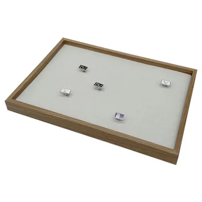 Produktbild von Holz Ohrringlade Ringlade 100 Schlitze Schmucktablett Schmucklade Schmuckkasten Ringkoffer Ringkasten Ringdisplay Vorlagebrett Ringe