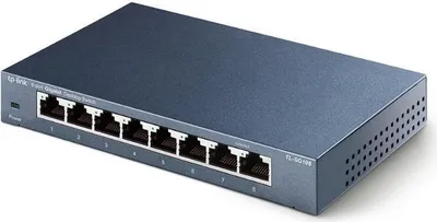 Immagine prodotto di TP-Link TL-SG108 Switch di rete non gestito L2 Gigabit Ethernet (10/100/1000) nero