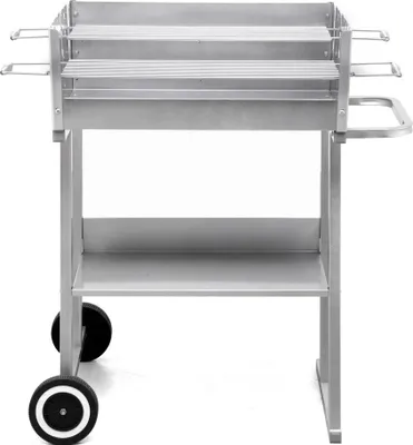 Immagine prodotto di Barbecue a carbonella Tepro 'Pasadena' con ruote in plastica Superficie del barbecue 2x circa 56x18 cm Carrello per barbecue