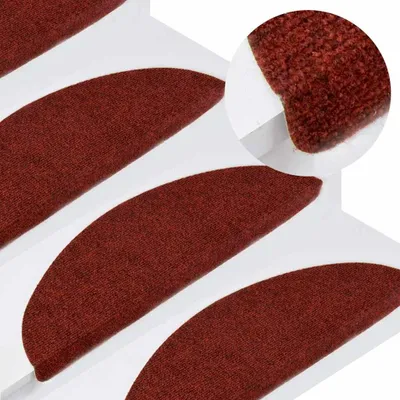 Obrázok produktu pre vidaXL Samolepiace podložky na kroky 30 ks. Červené 56x17x3 cm