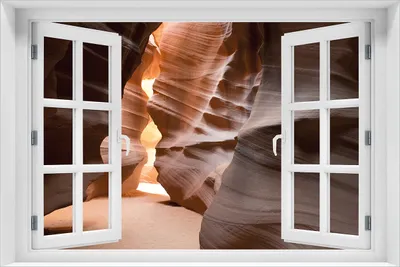 Produktbild von Wallario Poster mit Fenster-Illusion: Antelope Canyon Arizona  USA, Größe: 61 x 91,5 cm (Maxiposter)