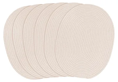 Produktbild von Set aus 6 Hitzebeständigen Gewebten Baumwoll- Platzdeckchen in Beige