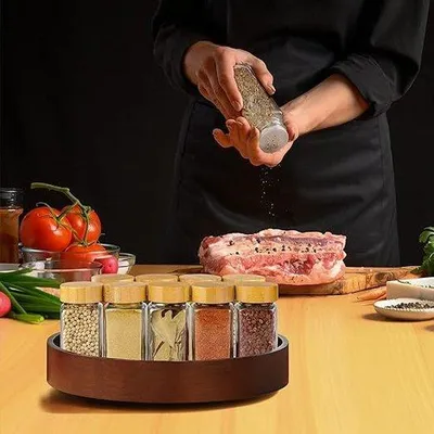 Image de Bocaux à épices Famanu avec couvercle - lot de 24