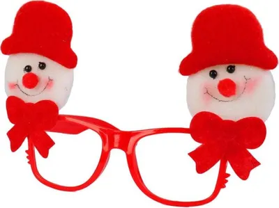 Zdjęcie produktu dla Okulary świąteczne z bałwankami.