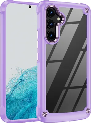 Produktbild von Hülle für Samsung Galaxy A34 Hybrid Transparente PC Robust TPU Bumper Stoßfest Schutzhülle Lila