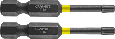 Obrázek produktu pro GRAPHITE Rázové bity TX15 x 50 mm, 2 ks.