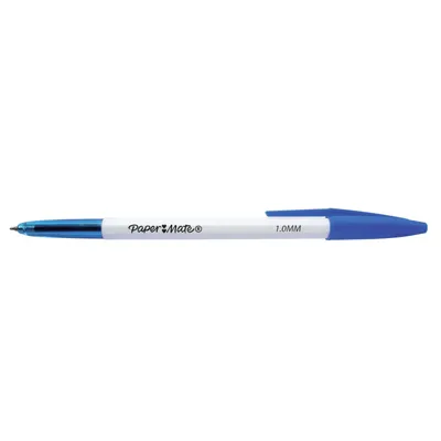 Produktbild von Paper Mate 045 Kugelschreiber | feine Spitze (0,7 mm) | blaue Tinte | 50 Stück