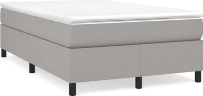 Produktbild von vidaXL Boxspringbettgestell Hellgrau 120x200 cm Stoff