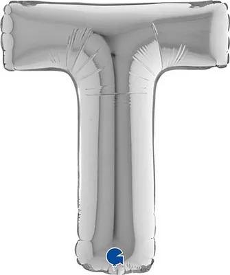 Produktbild von ABC14 Buchstabe T silber 36 cm
