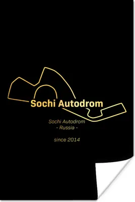 Produktbild von MuchoWow® Poster Sotschi - Rennstrecke - F1 80x120 cm - Papierdruck