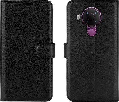 Produktbild von Mobigear Classic  Nokia 5.4 Hülle Klapphülle Geldbörse - Schwarz