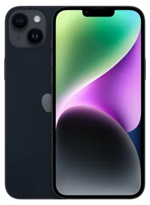 Produktbild von Apple iPhone 14 Plus, 17 cm (6.7"), 2778 x 1284 Pixel, 128 GB, 12 MP, iOS 16, Schwarz