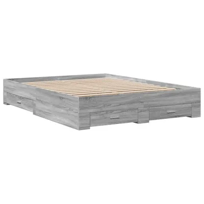 Immagine prodotto di Giroletto Cassetti Grigio Sonoma 160x200 cm Legno Multistrato