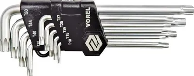 Produktbild von VOREL TORX 9 Stück CrV T10-T50
