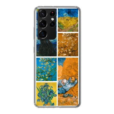 Produktbild von MuchoWow® Handyhülle Schutzhülle Hülle für Samsung Galaxy S21 Ultra Van Gogh - Collage - Alte Meister Silikon Softcase Handy Hülle - Mobiltelefon