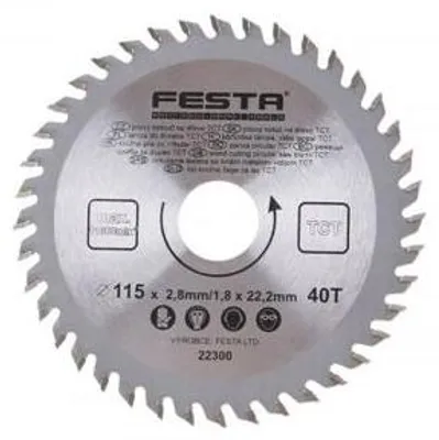 Immagine prodotto di Lama per legno TCT 115mm/22,2/40 / confezione 1 pezzo