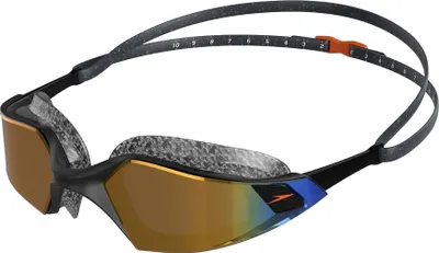 Produktbild von Speedo - "Aquapulse Pro" Schwimmbrille Spiegel für Herren/Damen Unisex RD3297 (Einheitsgröße) (Schwarz/Gold)