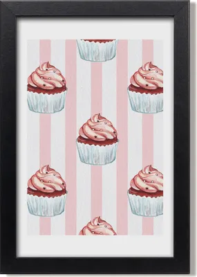 Produktbild von Bild 20x30 MDF-Rahmen, Wandkunst Muffins